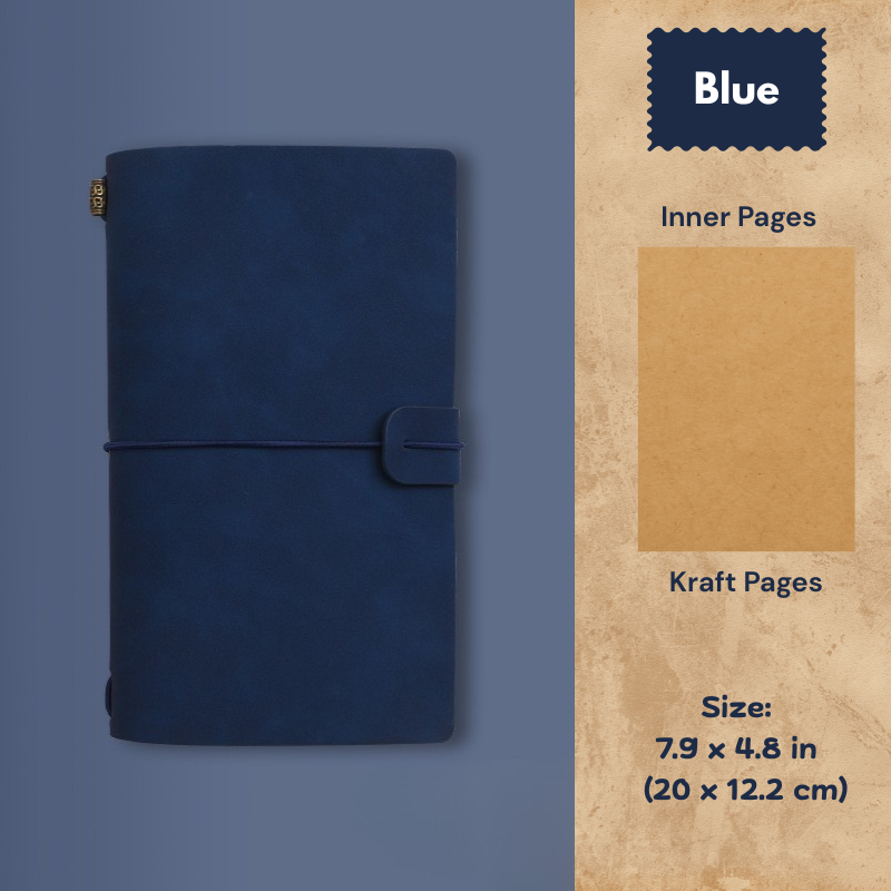 My Vintage A6 Notebook - Slim Retro Journal