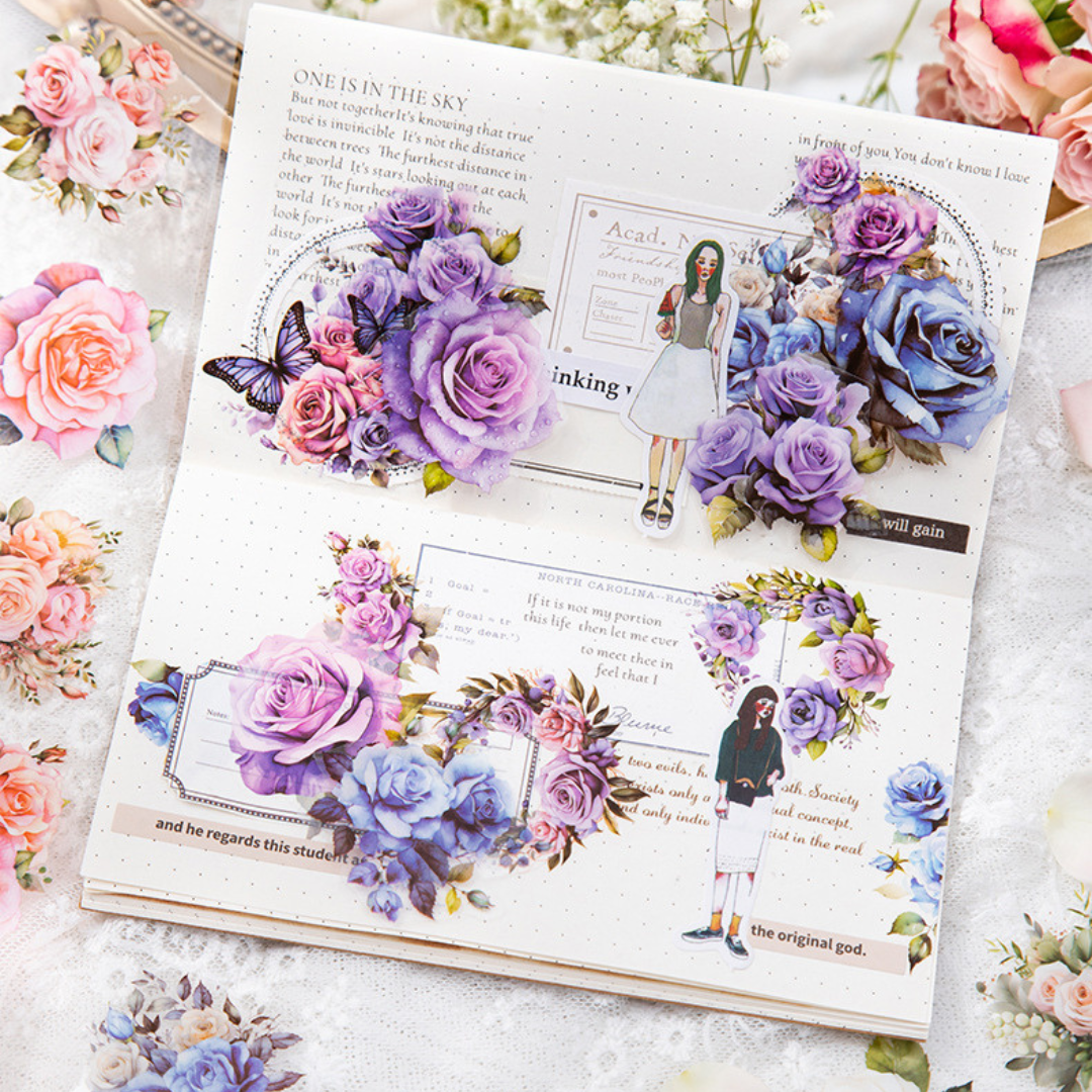 Sea of Flowers PET Sticker Tape