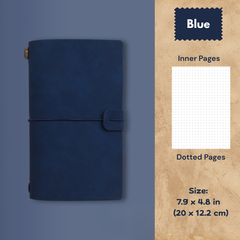 My Vintage A6 Notebook - Slim Retro Journal