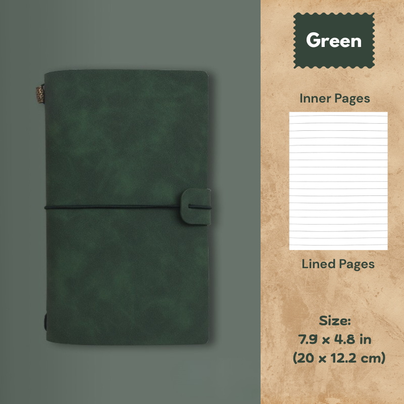 My Vintage A6 Notebook - Slim Retro Journal