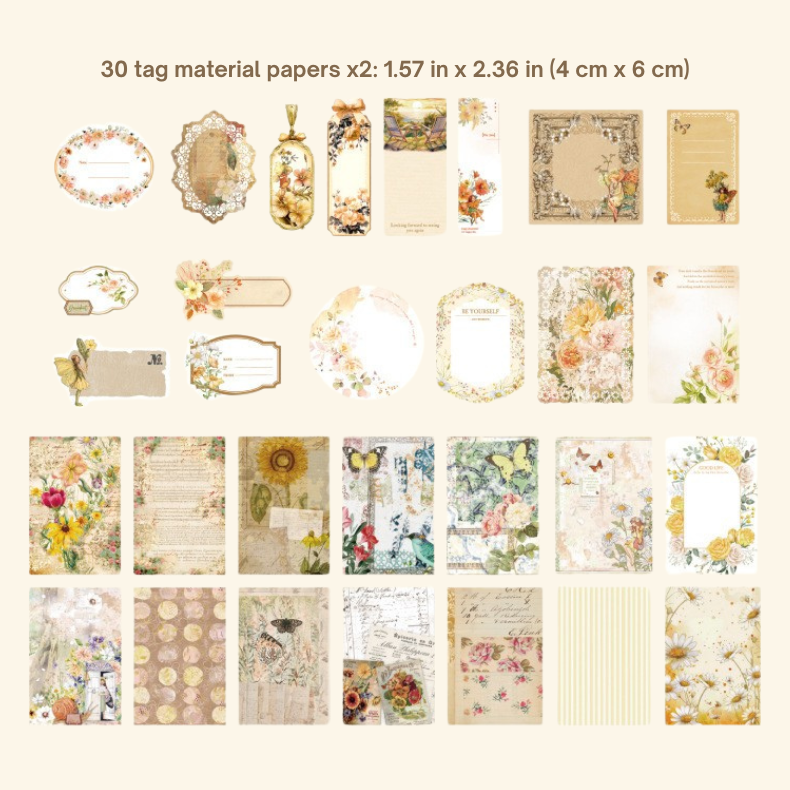 Countryside Flowers Ephemera Pack - Secret Garden Series