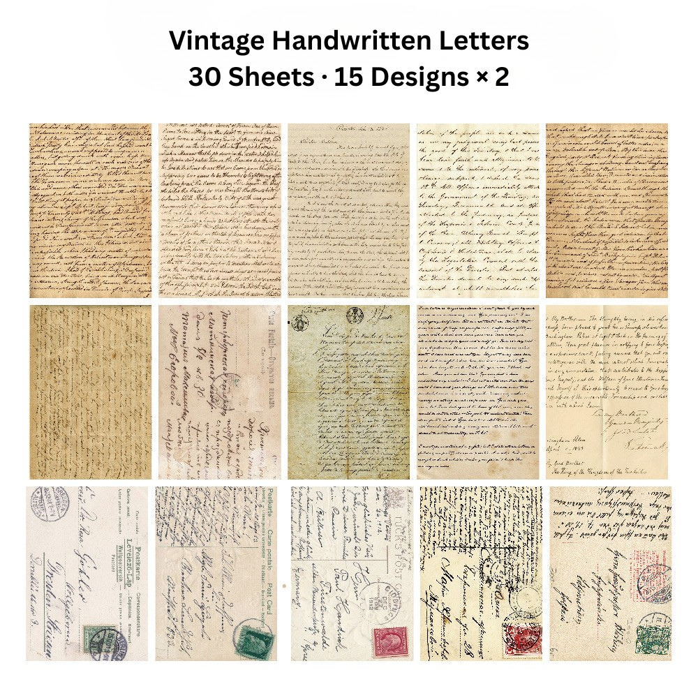 Echoes of the Archive Background Paper Set, 30 Sheets