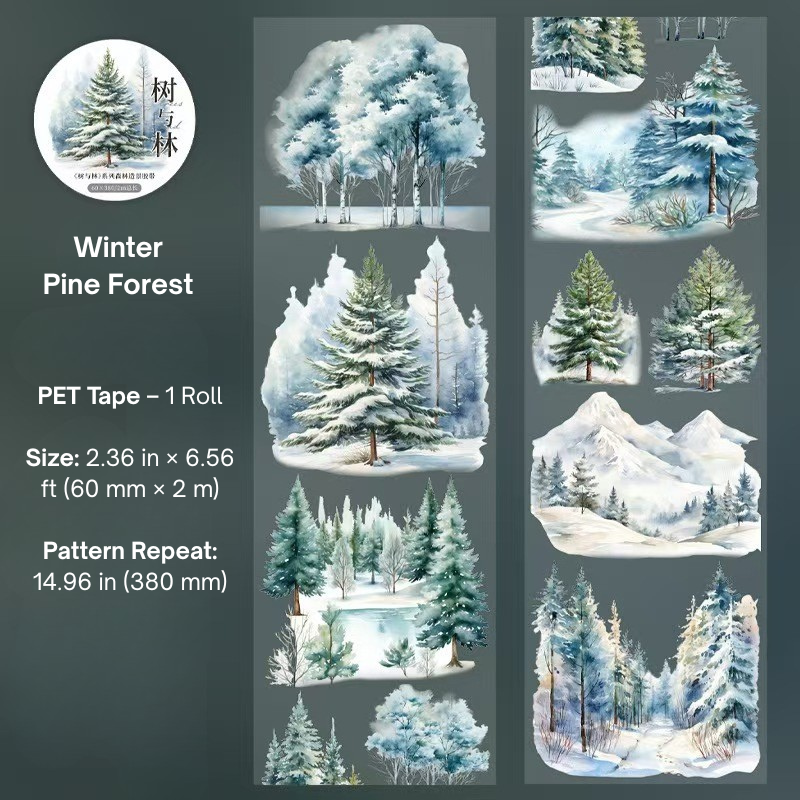 Whispering Forests PET Sticker Tape