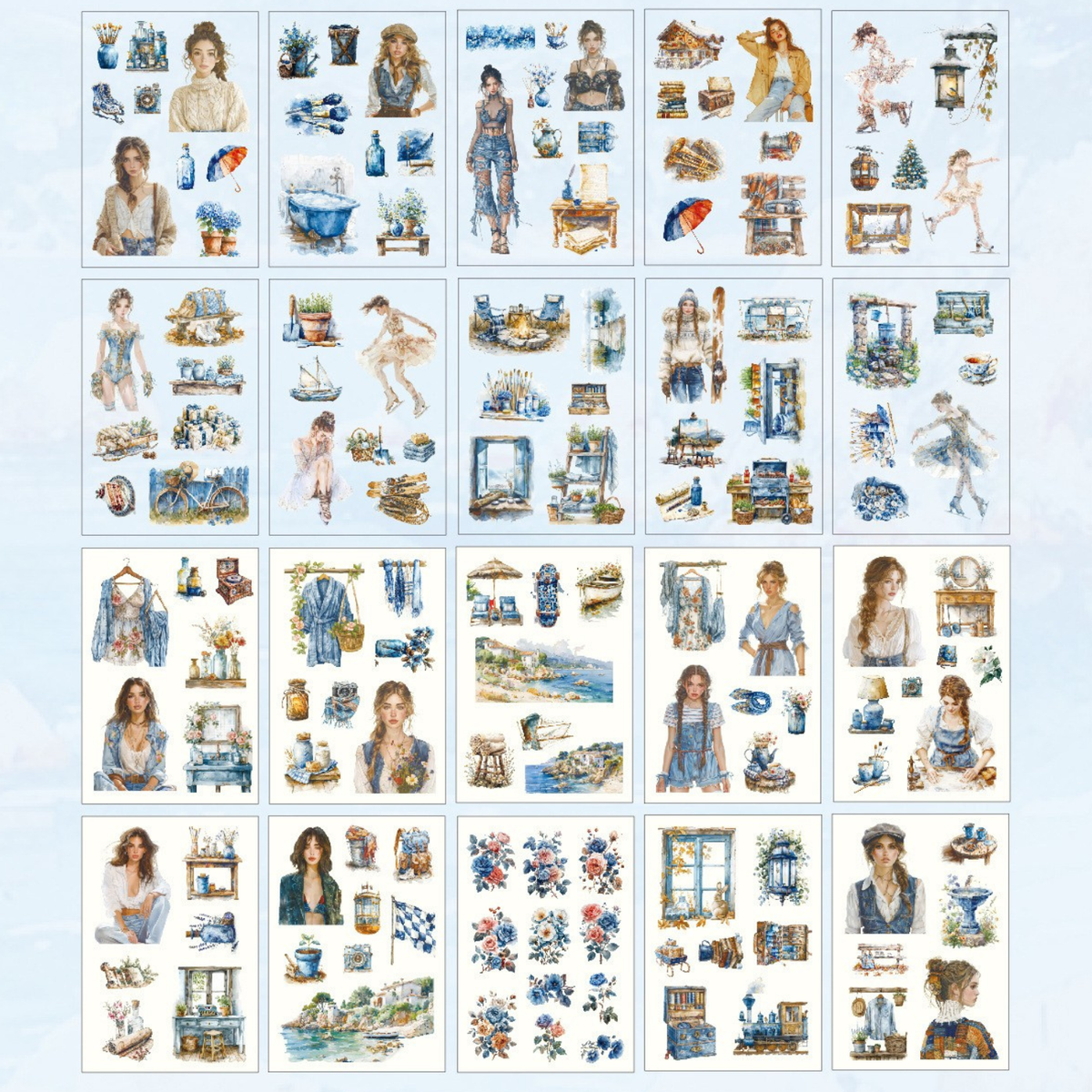 Tidal Blue Whisper Sticker Book