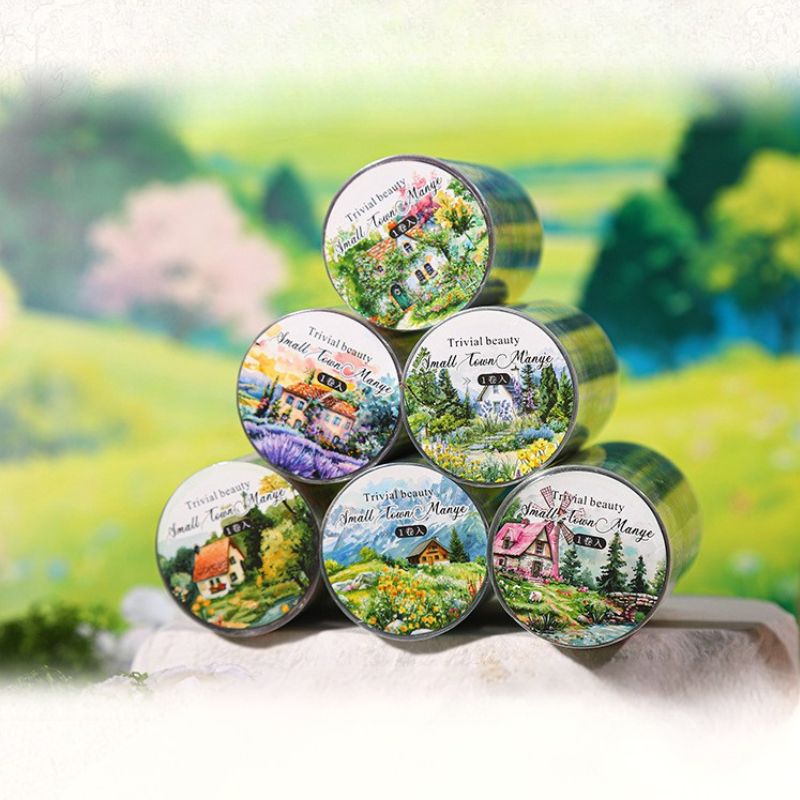Small Town in the Wilderness Series PET Decorative Tape