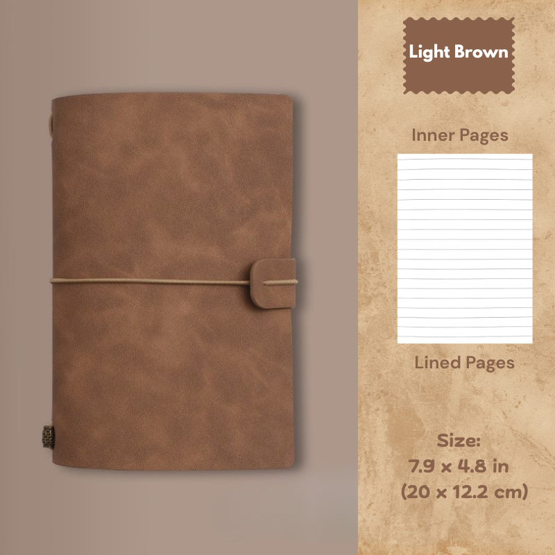 My Vintage A6 Notebook - Slim Retro Journal