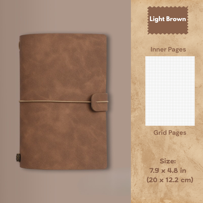 My Vintage A6 Notebook - Slim Retro Journal