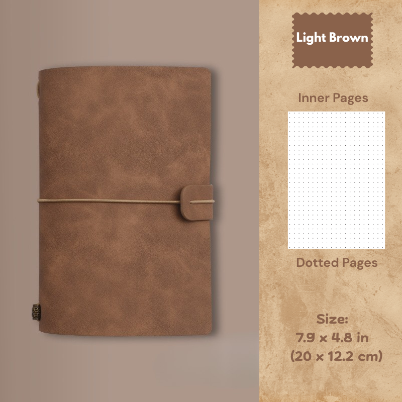 My Vintage A6 Notebook - Slim Retro Journal