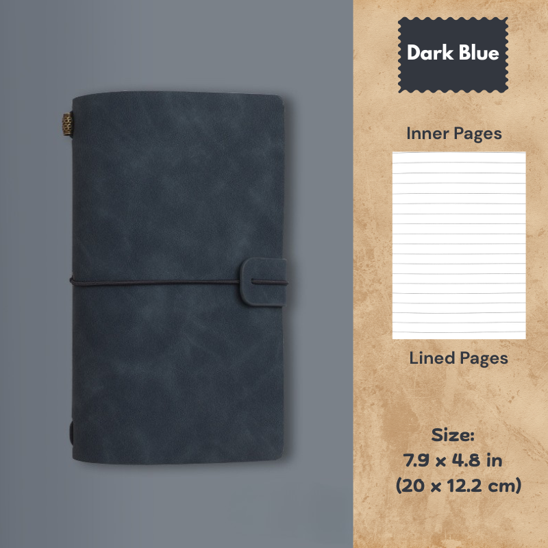 My Vintage A6 Notebook - Slim Retro Journal