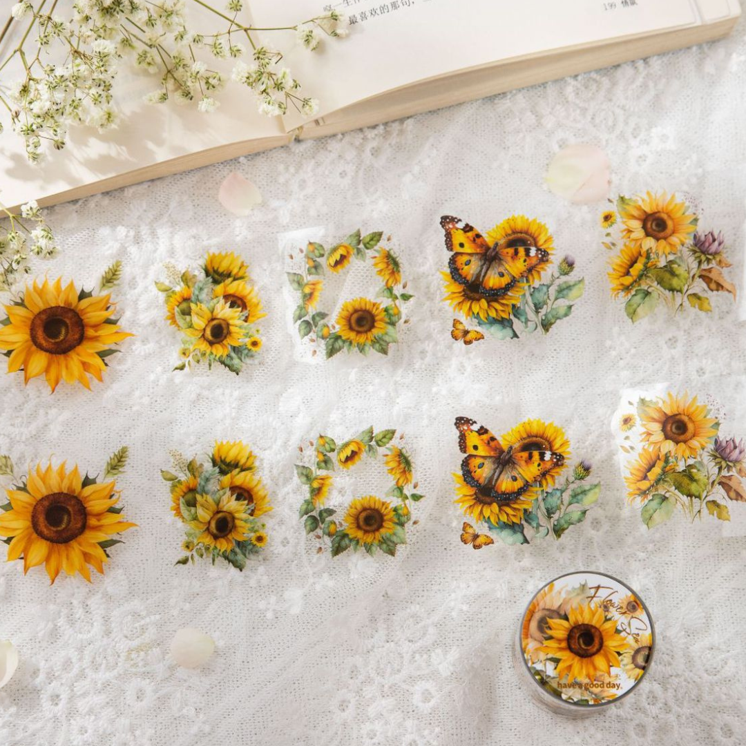Sea of Flowers PET Sticker Tape