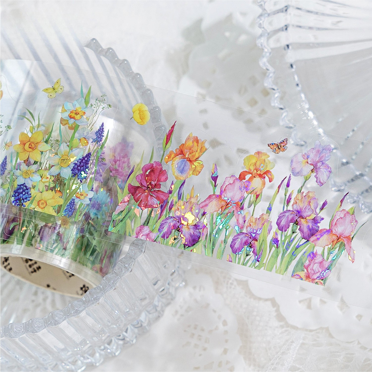 Botanical Branches Pearlescent PET Sticker Tape