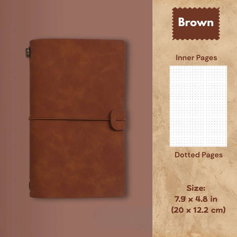 My Vintage A6 Notebook - Slim Retro Journal
