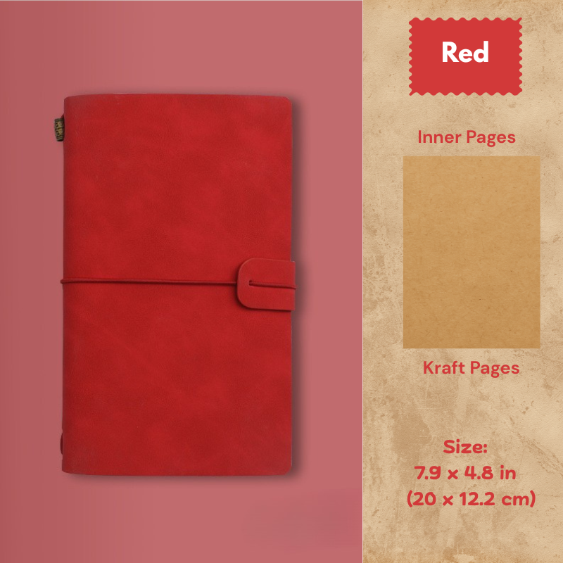 My Vintage A6 Notebook - Slim Retro Journal