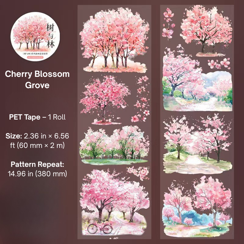 Whispering Forests PET Sticker Tape