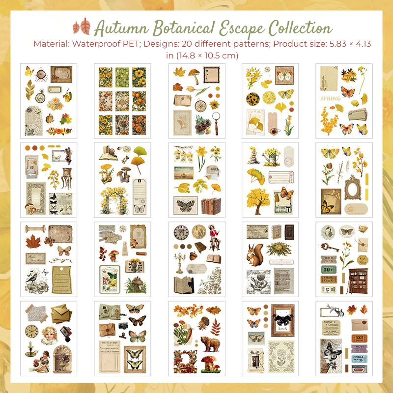 Autumn Scenery PET Sticker Book