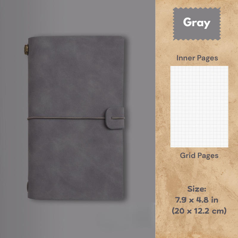 My Vintage A6 Notebook - Slim Retro Journal