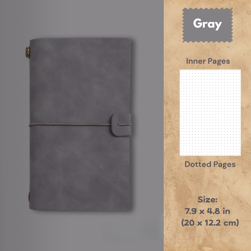 My Vintage A6 Notebook - Slim Retro Journal