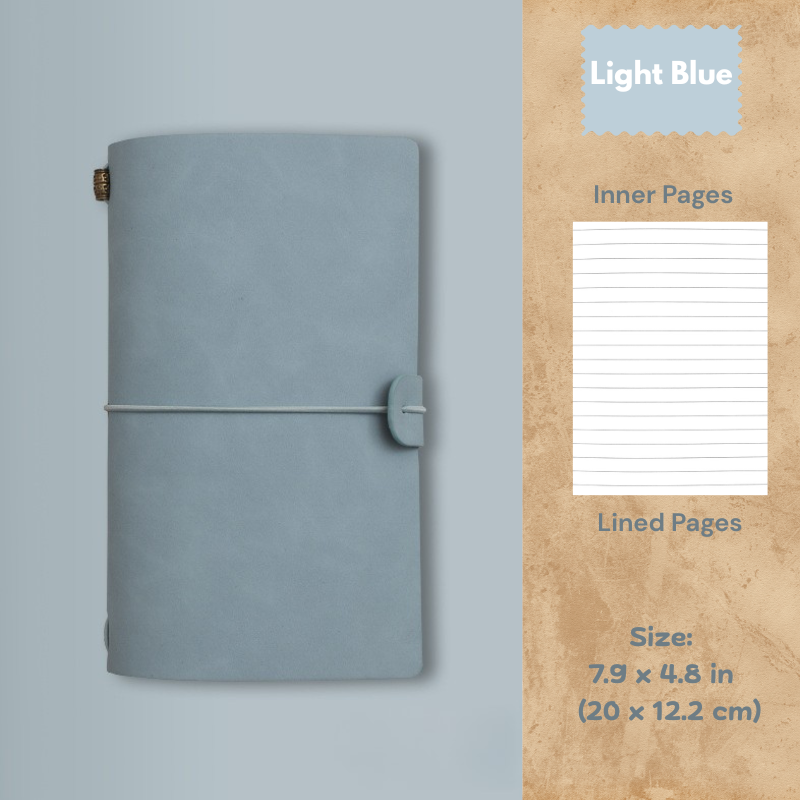My Vintage A6 Notebook - Slim Retro Journal