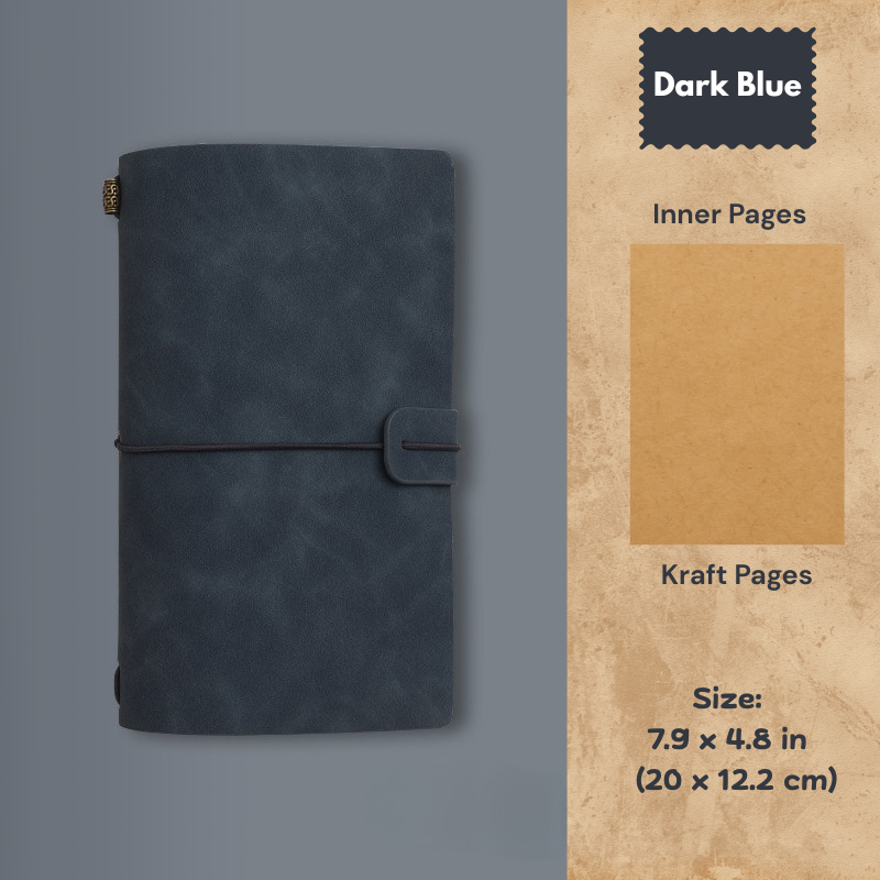 My Vintage A6 Notebook - Slim Retro Journal