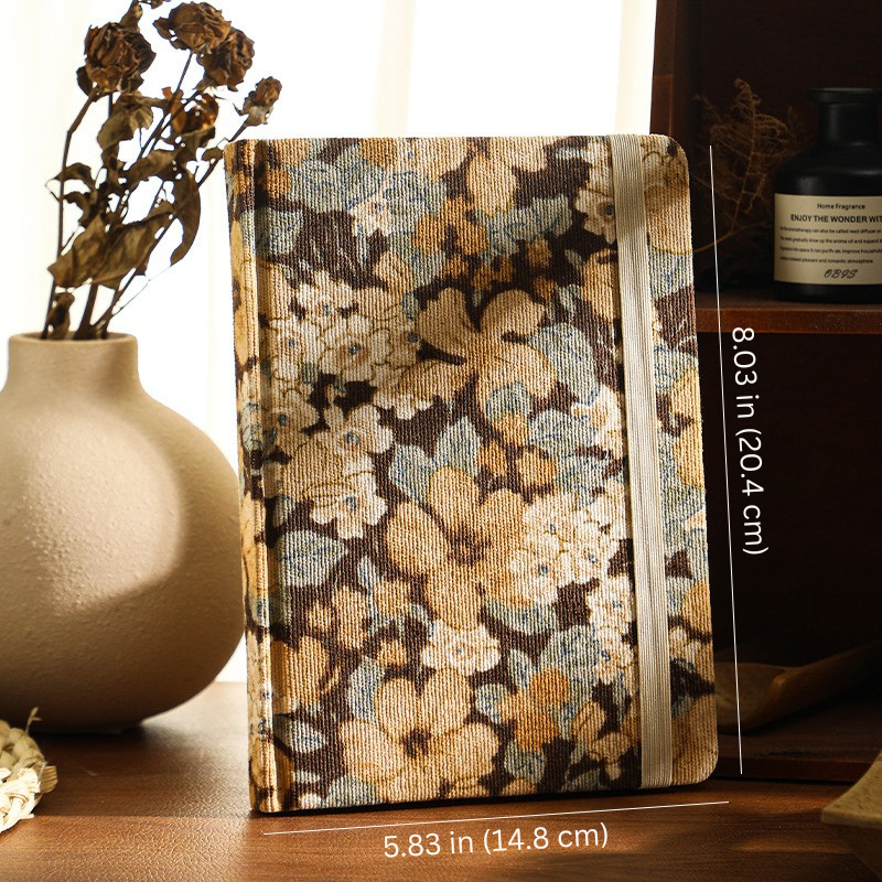 Romantic Floral A5 Diary - Retro Journal