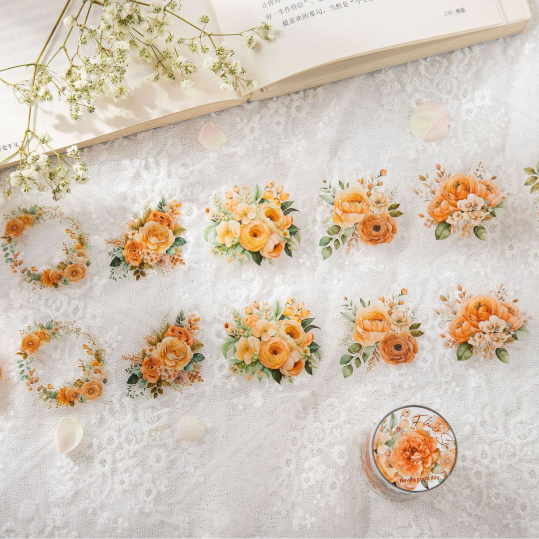 Sea of Flowers PET Sticker Tape