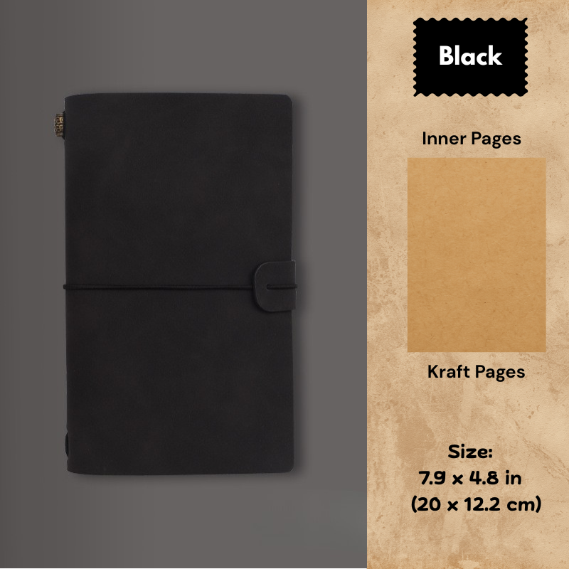 My Vintage A6 Notebook - Slim Retro Journal