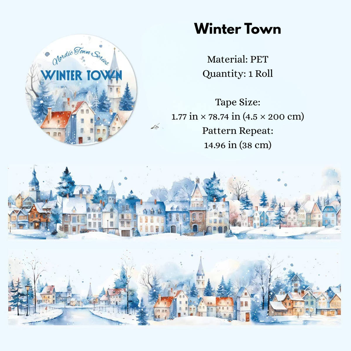 Nordic Town Series PET Tape