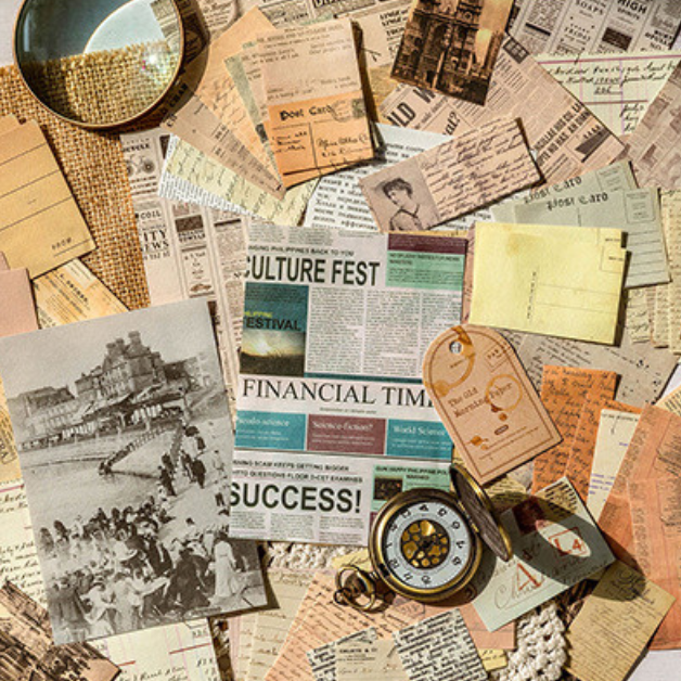 Vintage Newspaper Collection Ephemera Pack