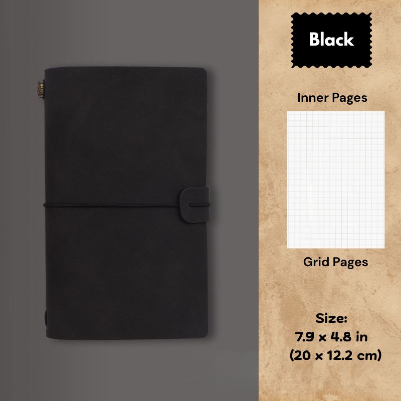 My Vintage A6 Notebook - Slim Retro Journal