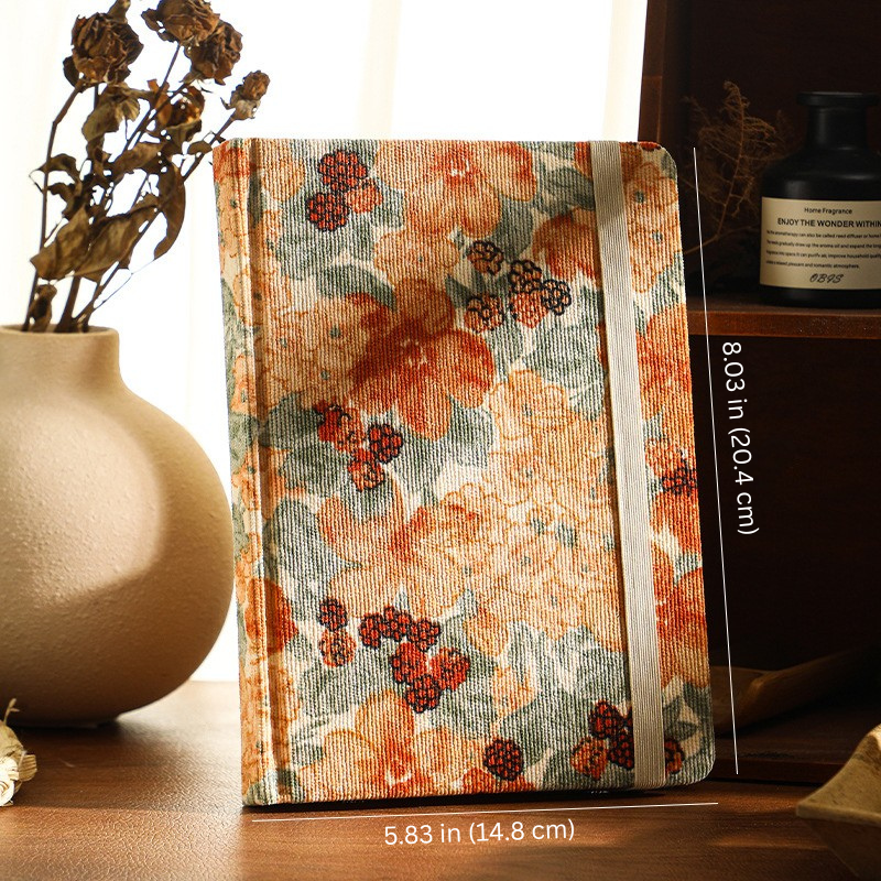 Romantic Floral A5 Diary - Retro Journal