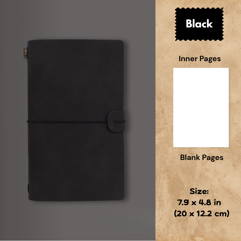 My Vintage A6 Notebook - Slim Retro Journal