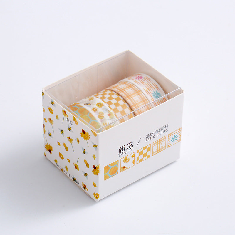 Geometric Washi Tape Set, 5 Rolls