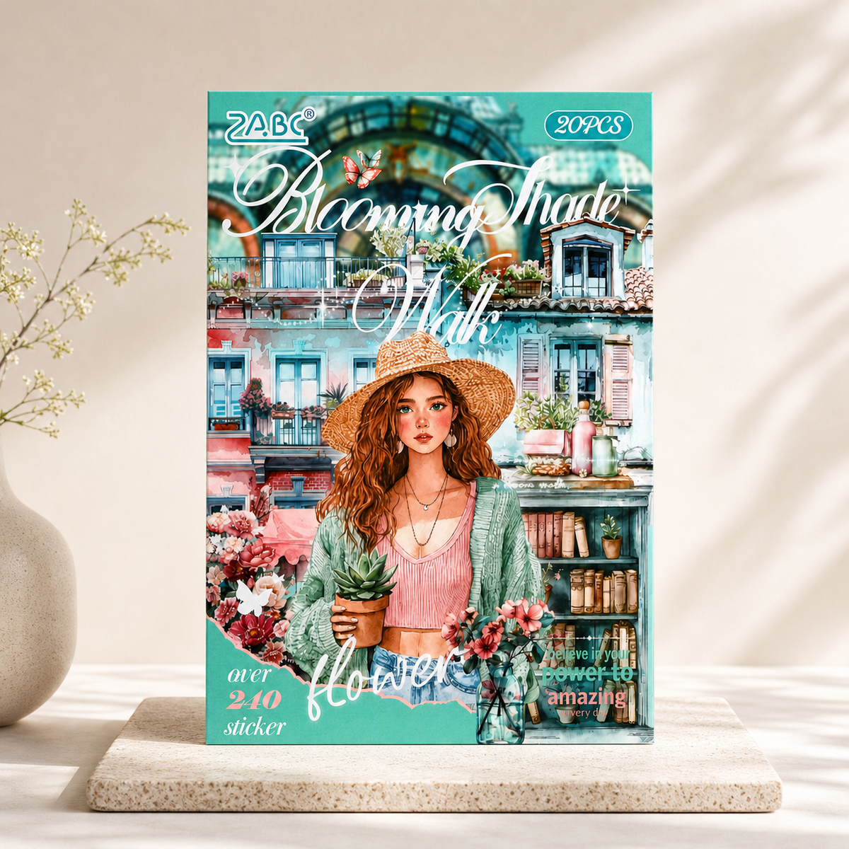 Blooming Shade Walk Sticker Book