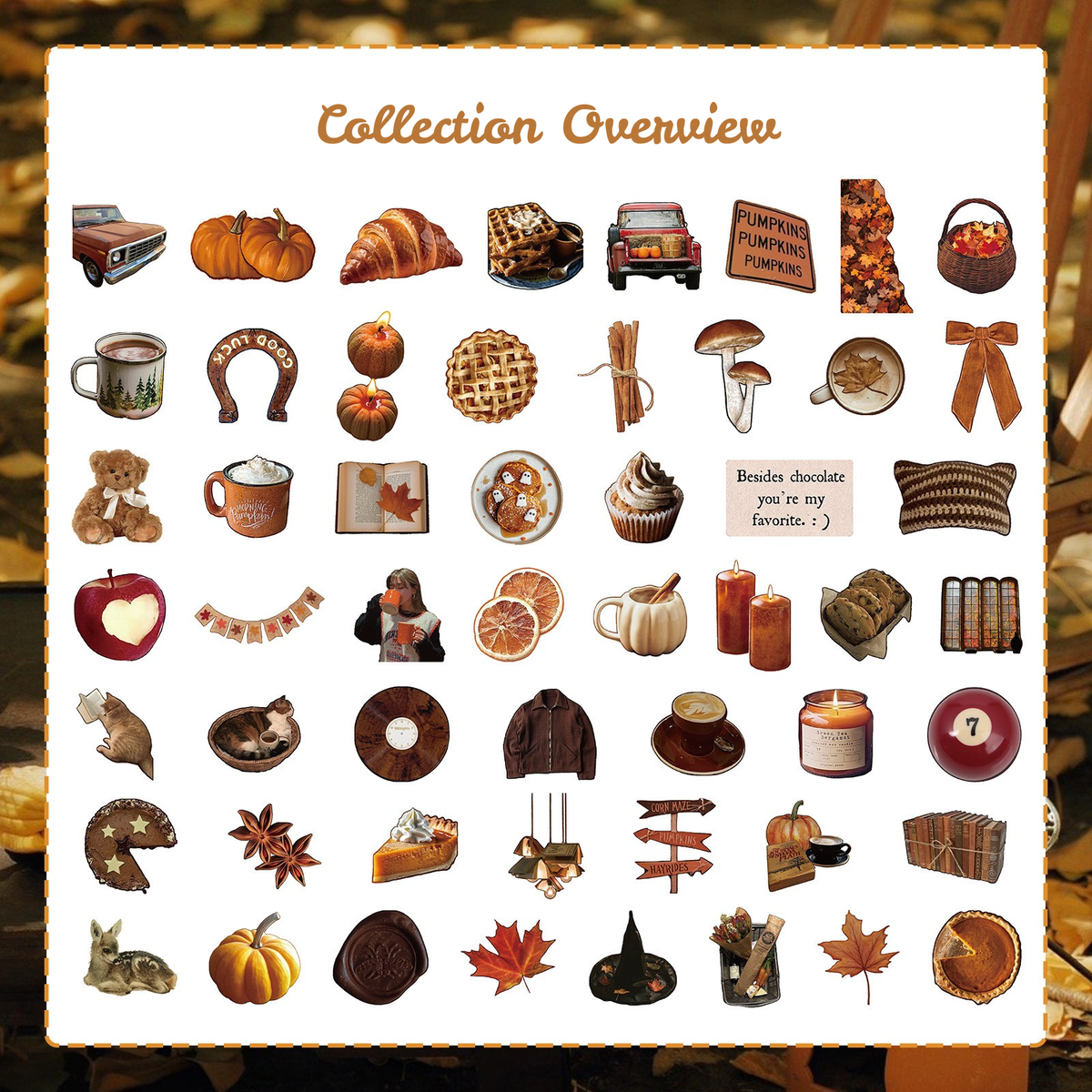 Autumn Cozy Journal Stickers