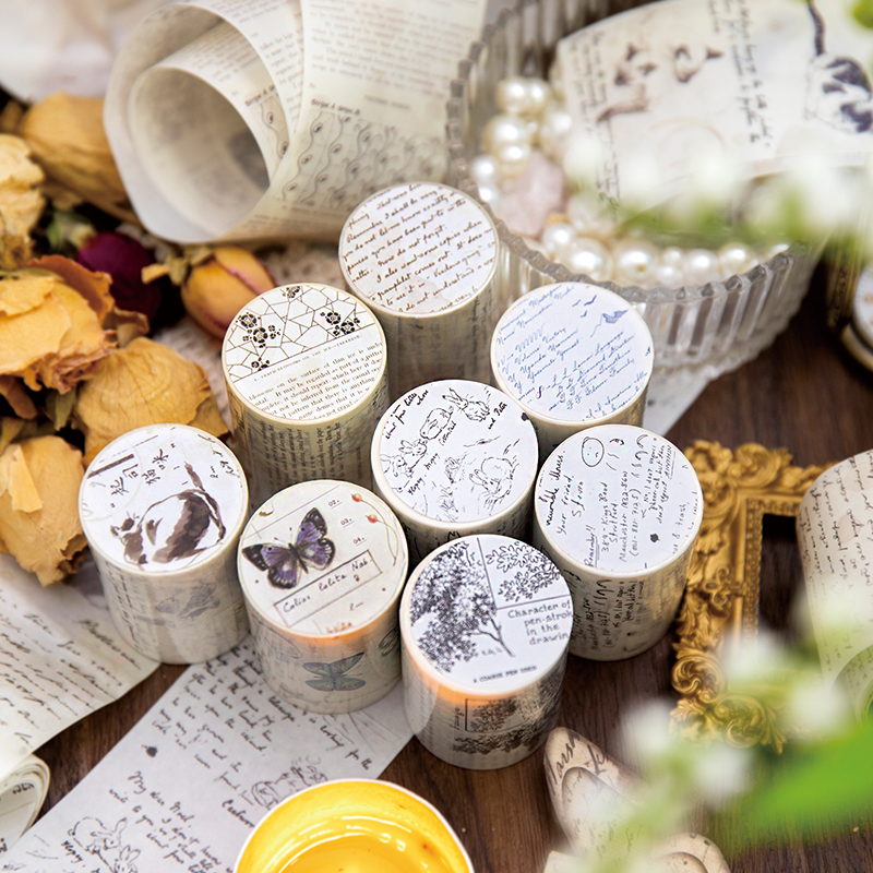 Vintage Ephemera Washi Tape Set
