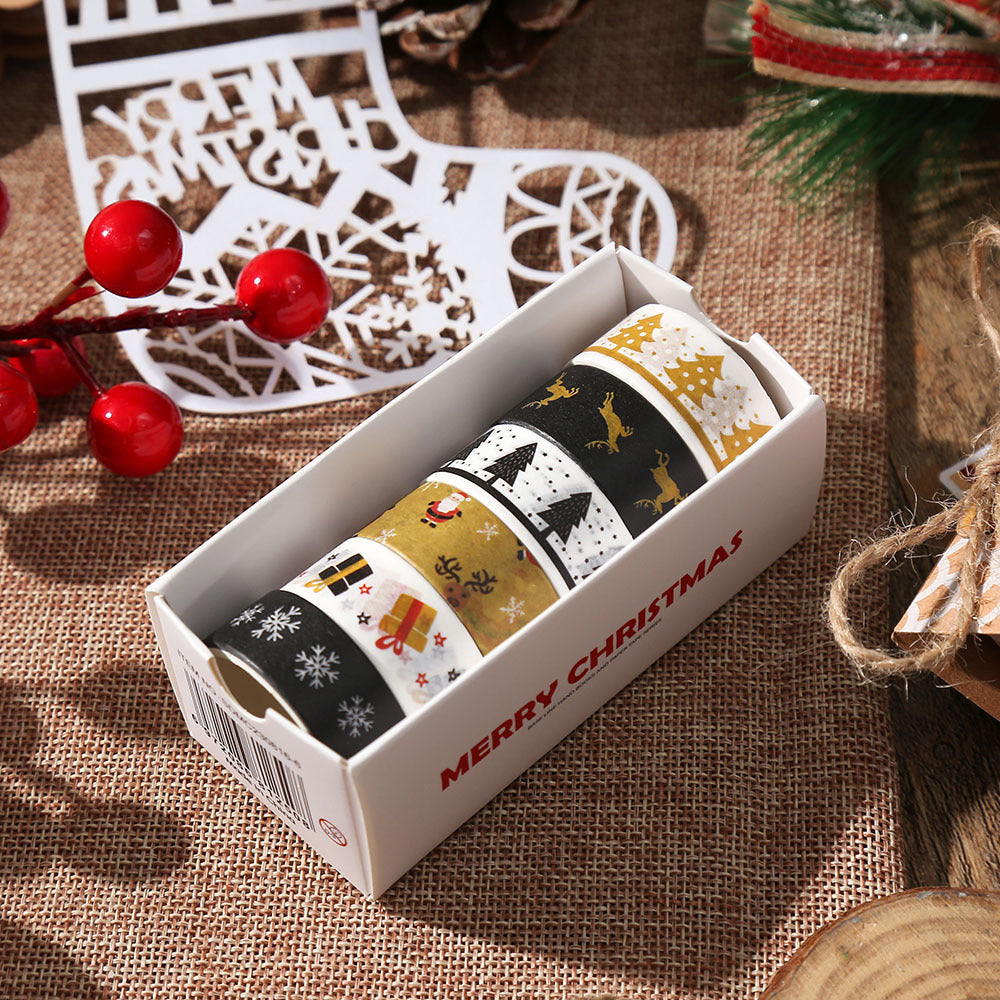 Christmas Washi Tape Set, 6 Rolls