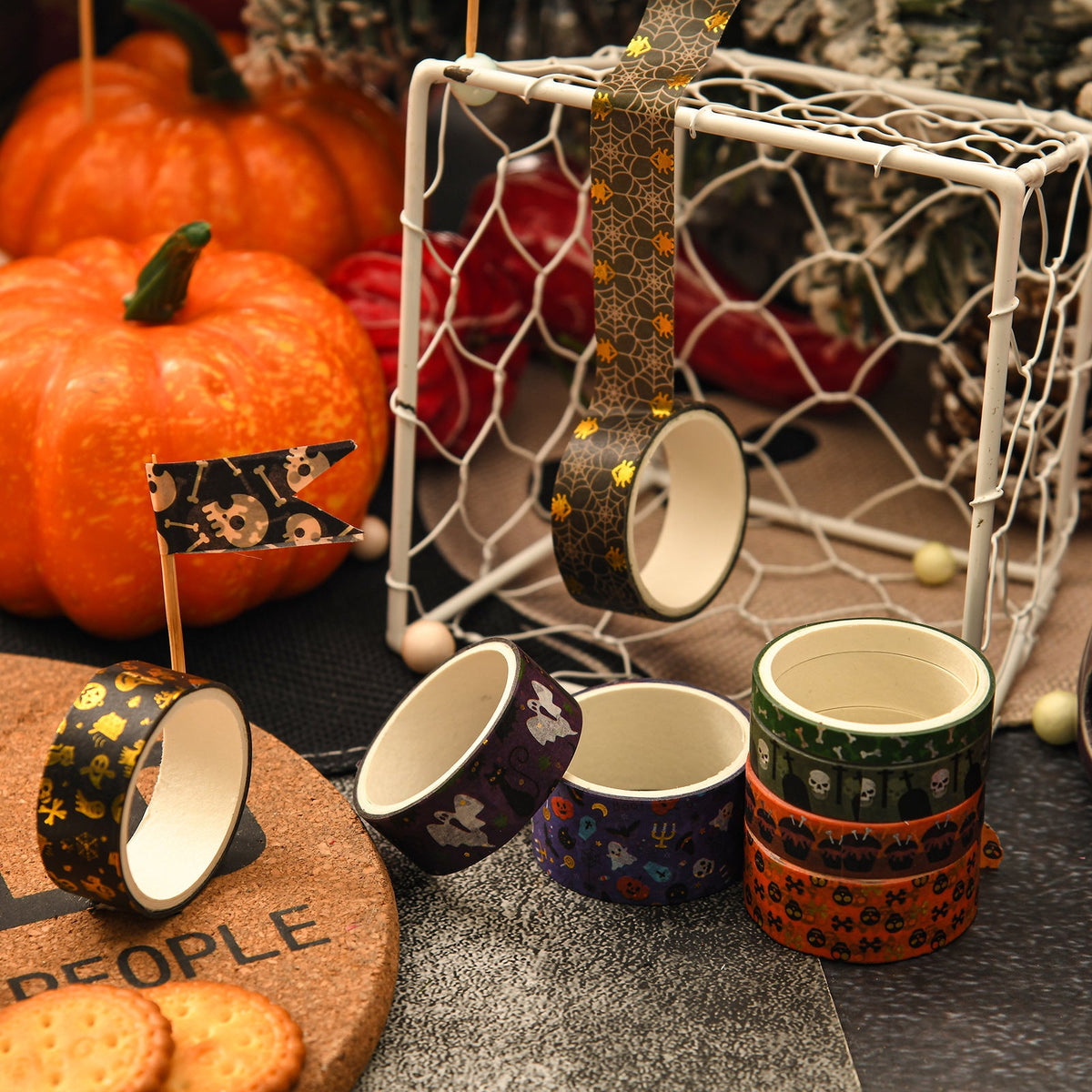 Halloween Washi Tape Set, 14 Rolls