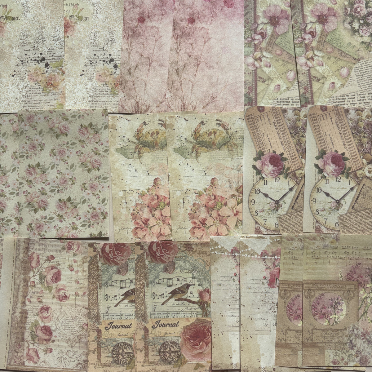 Sweet Garden Floral Ephemera Pack - Secret Garden Series