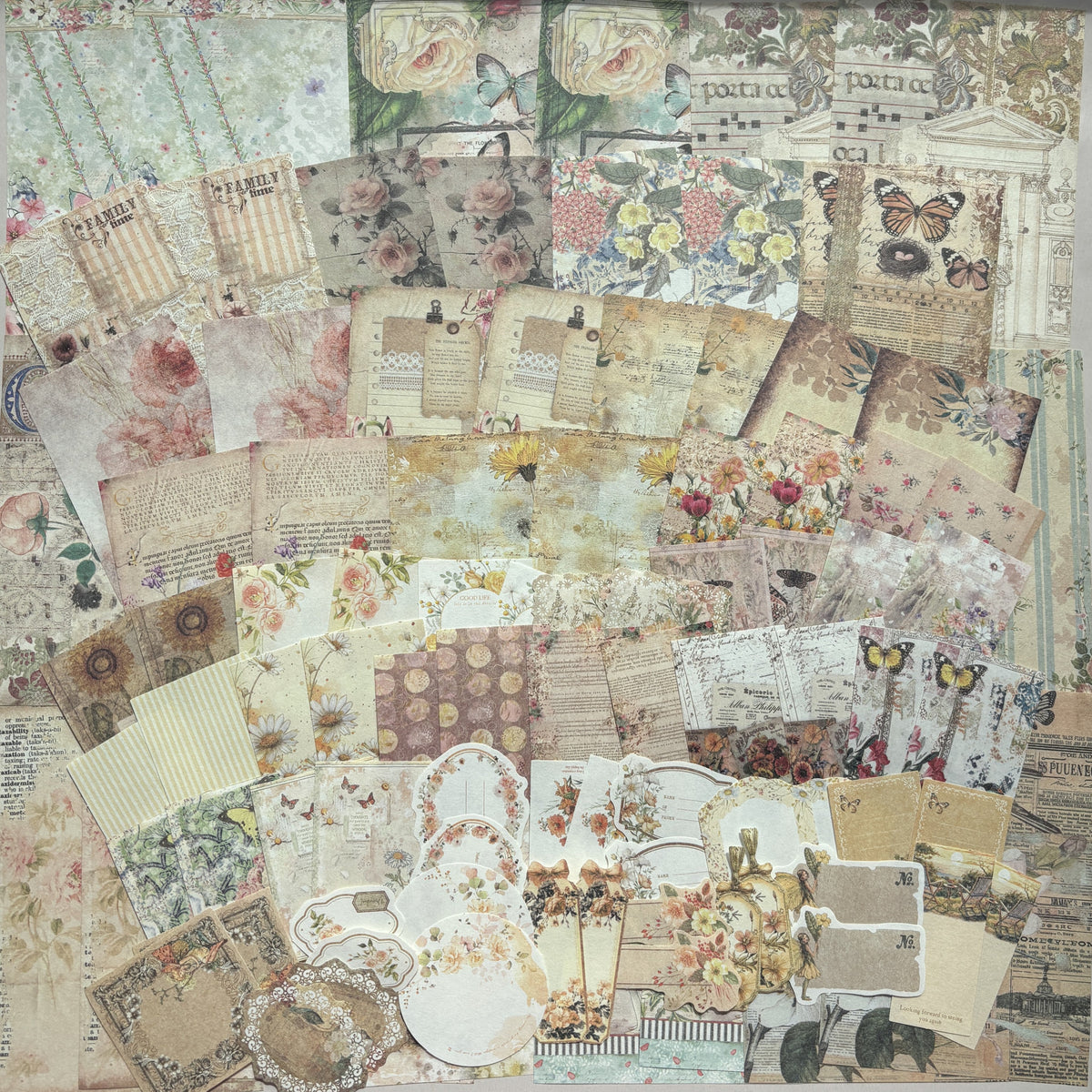 Countryside Flowers Ephemera Pack - Secret Garden Series
