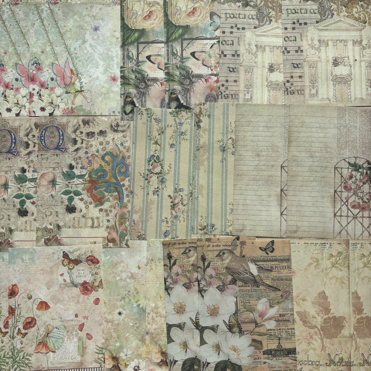 Countryside Flowers Ephemera Pack - Secret Garden Series