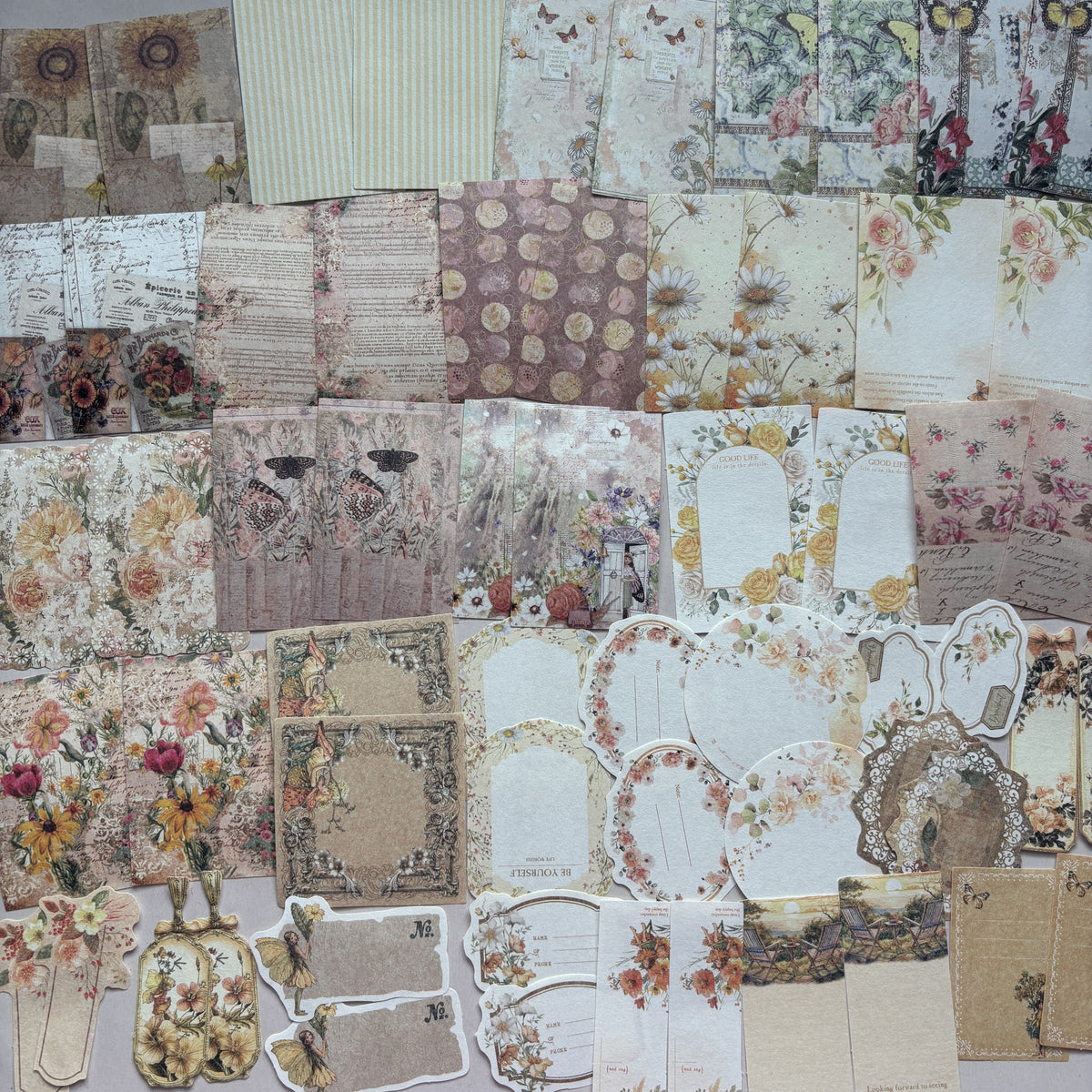 Countryside Flowers Ephemera Pack - Secret Garden Series