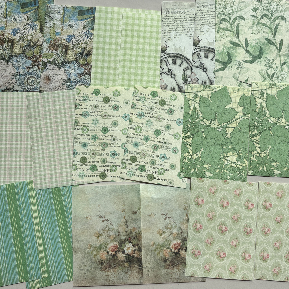 Secret Garden Green Wildflower Ephemera Pack - Secret Garden Series