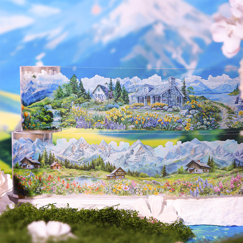 Small Town in the Wilderness Series PET Decorative Tape