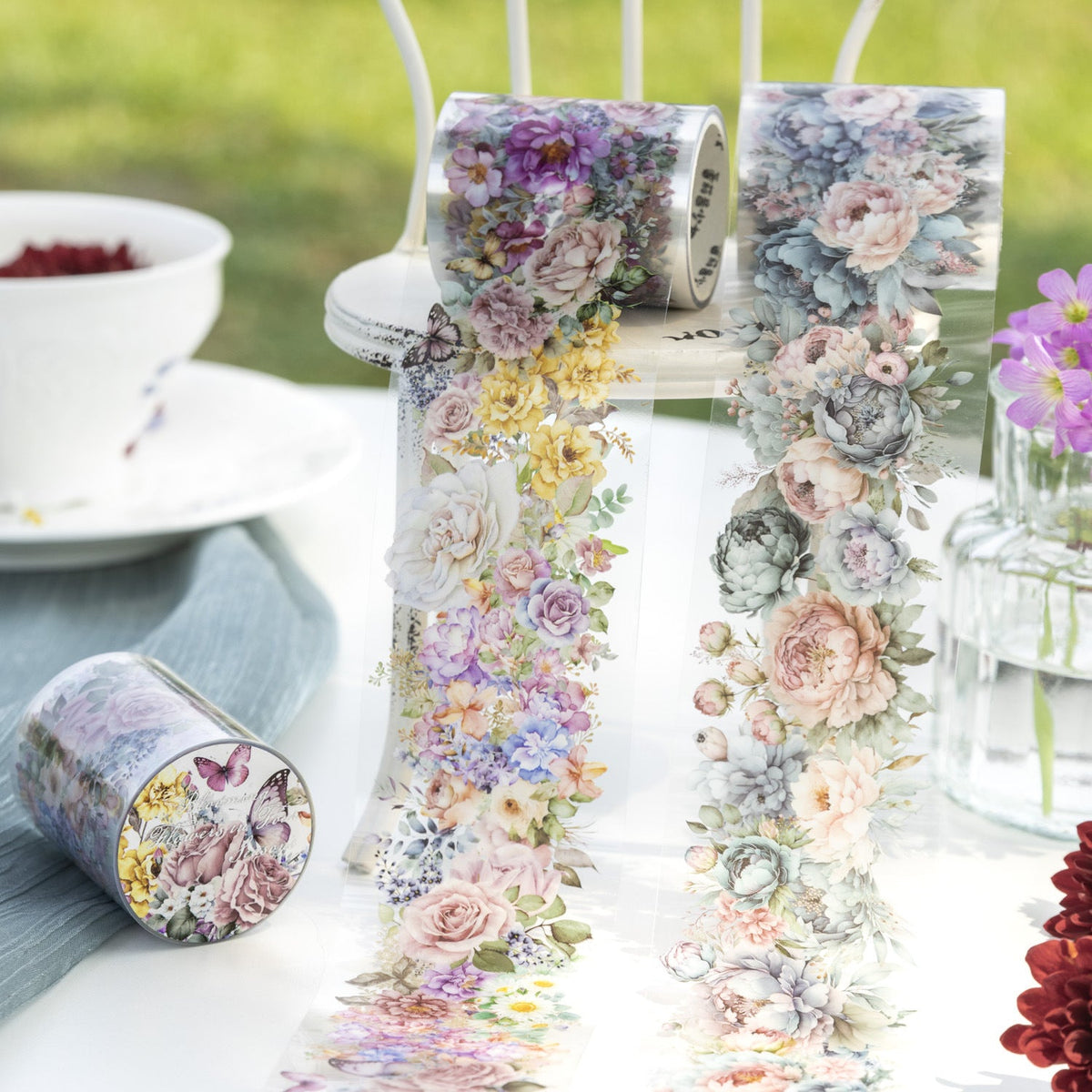 Elegant Floral Collection PET Tape