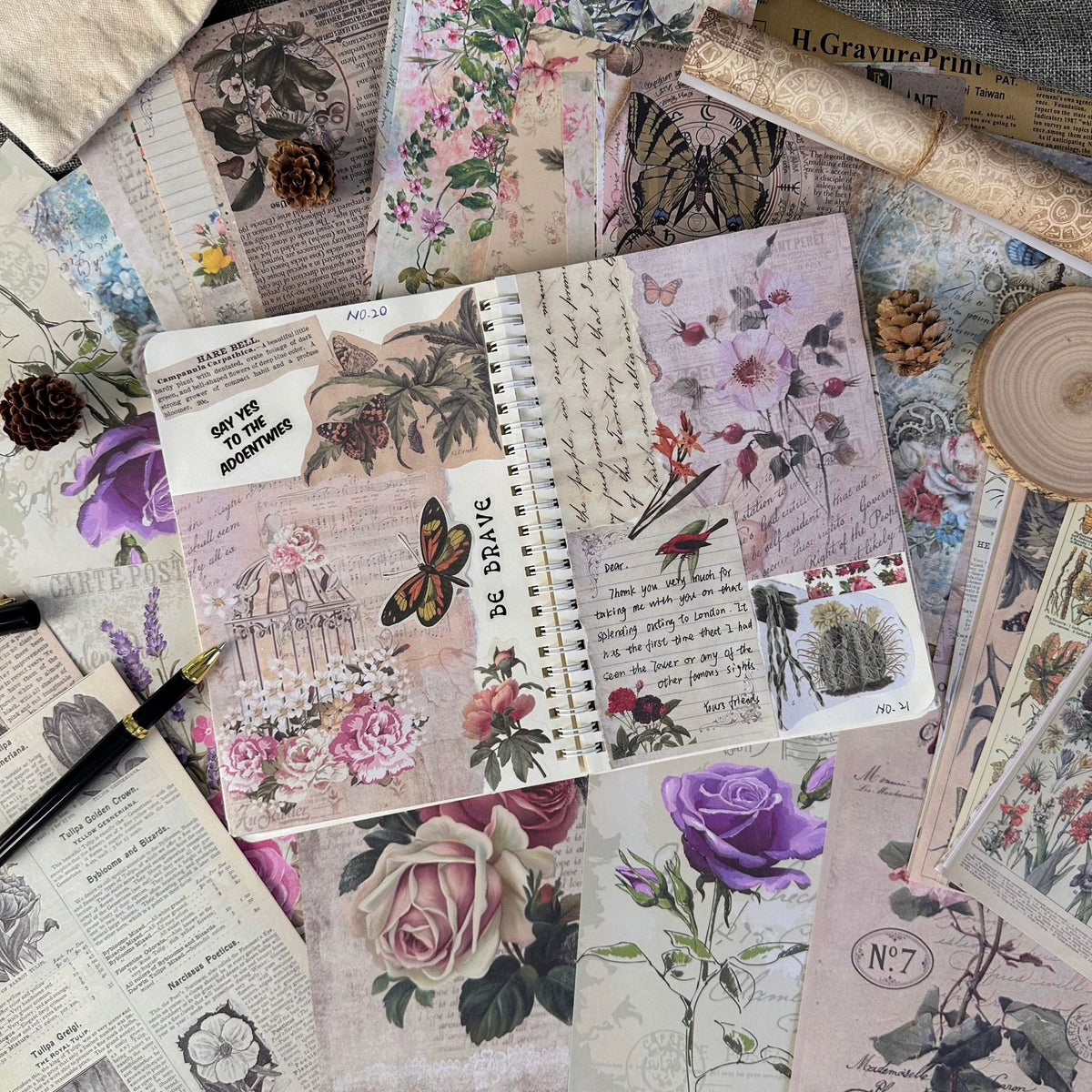 Echoes of the Archive Background Paper Set, 30 Sheets