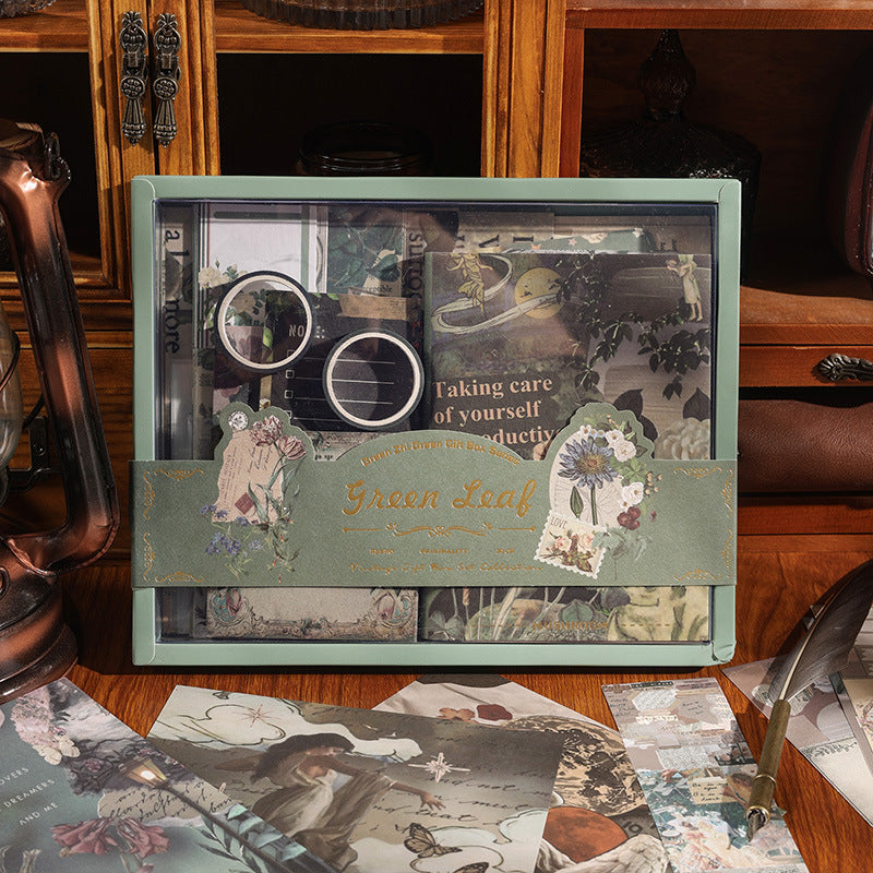 Emerald Garden Vintage Scrapbooking Kit and Creative Gift Set