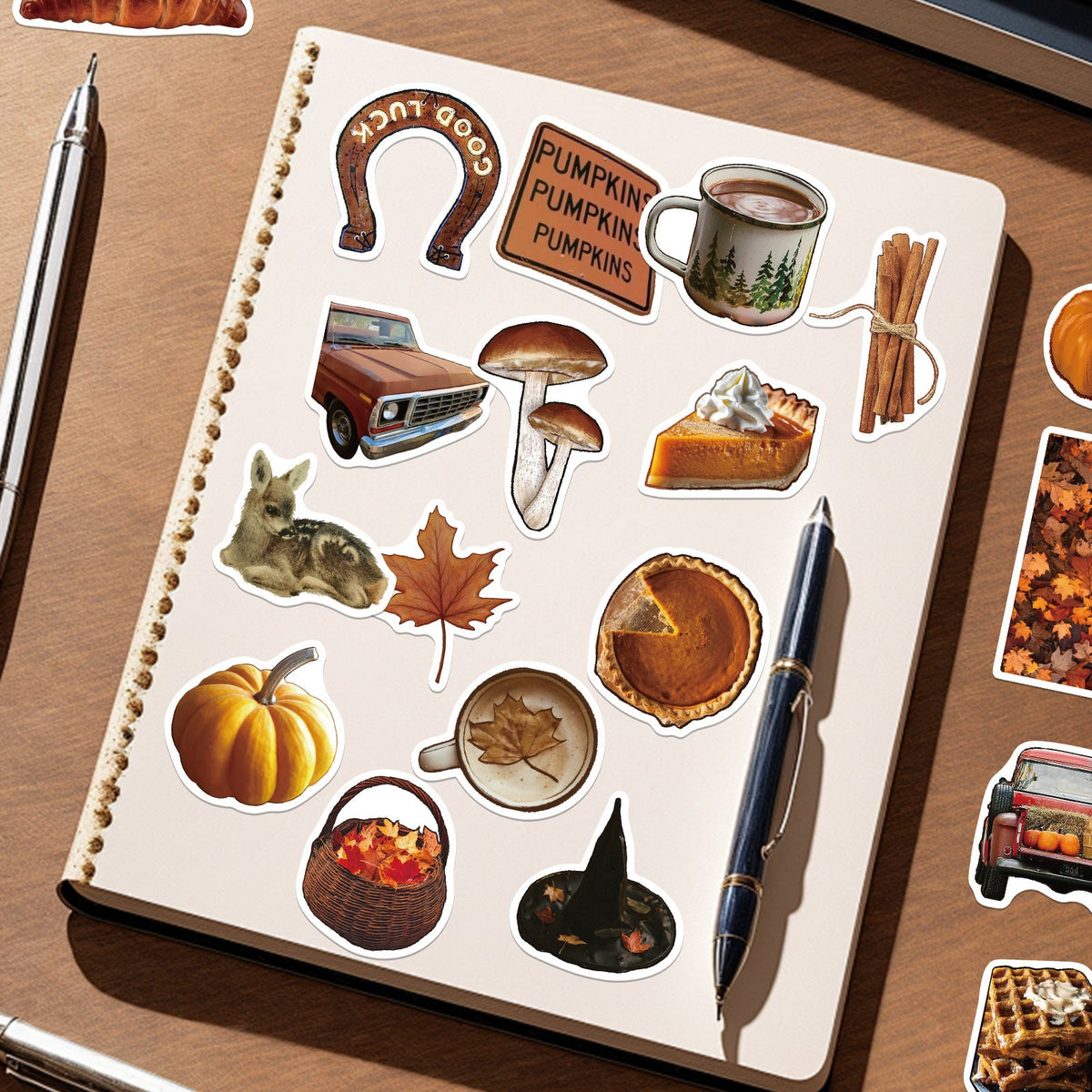 Autumn Cozy Journal Stickers