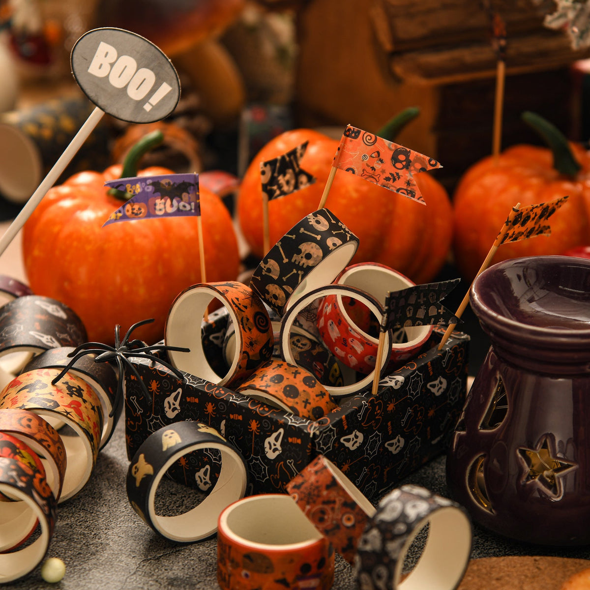 Halloween Washi Tape, 6 Roll Gift Box