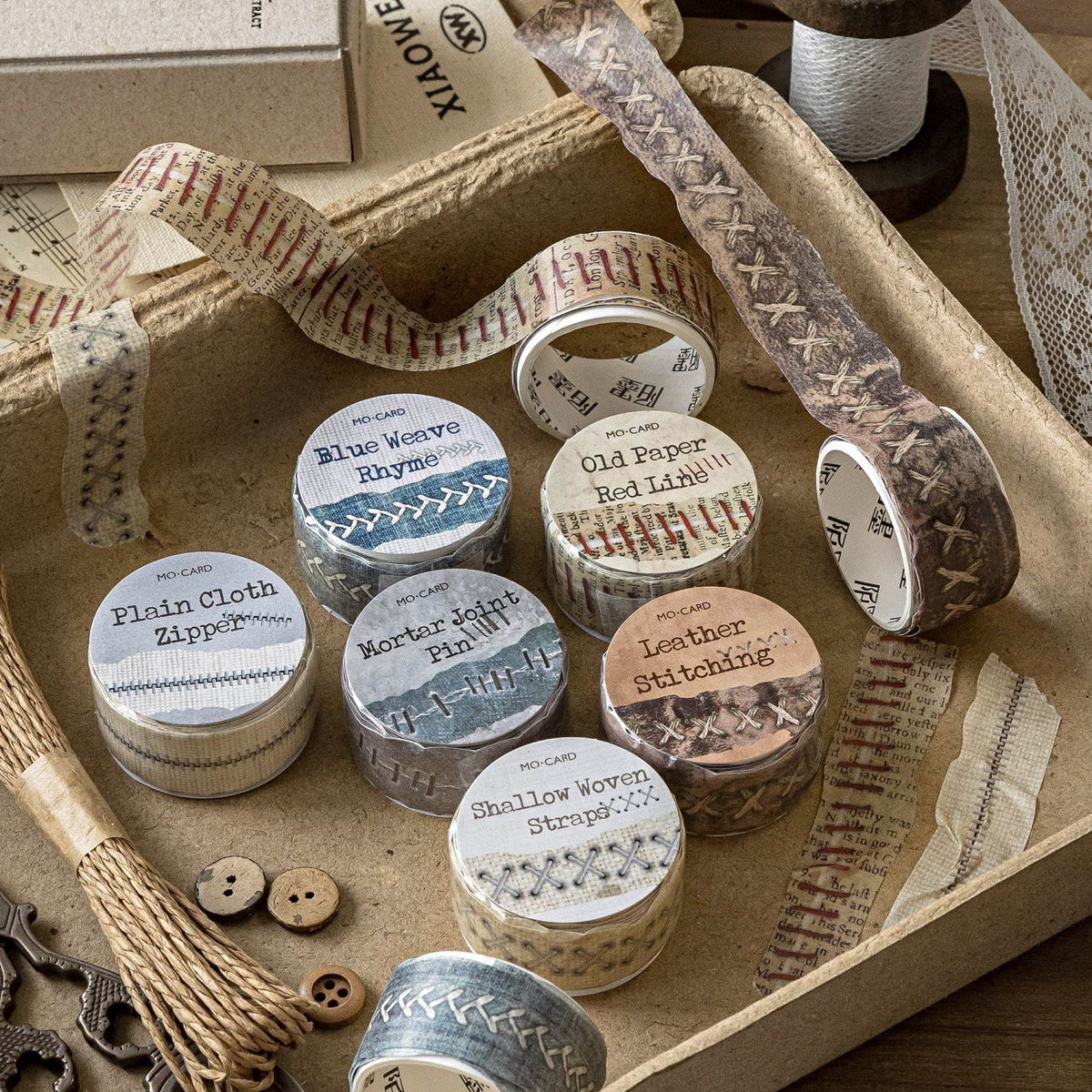 Vintage Tailor Sewing Washi Tape for Scrapbooks