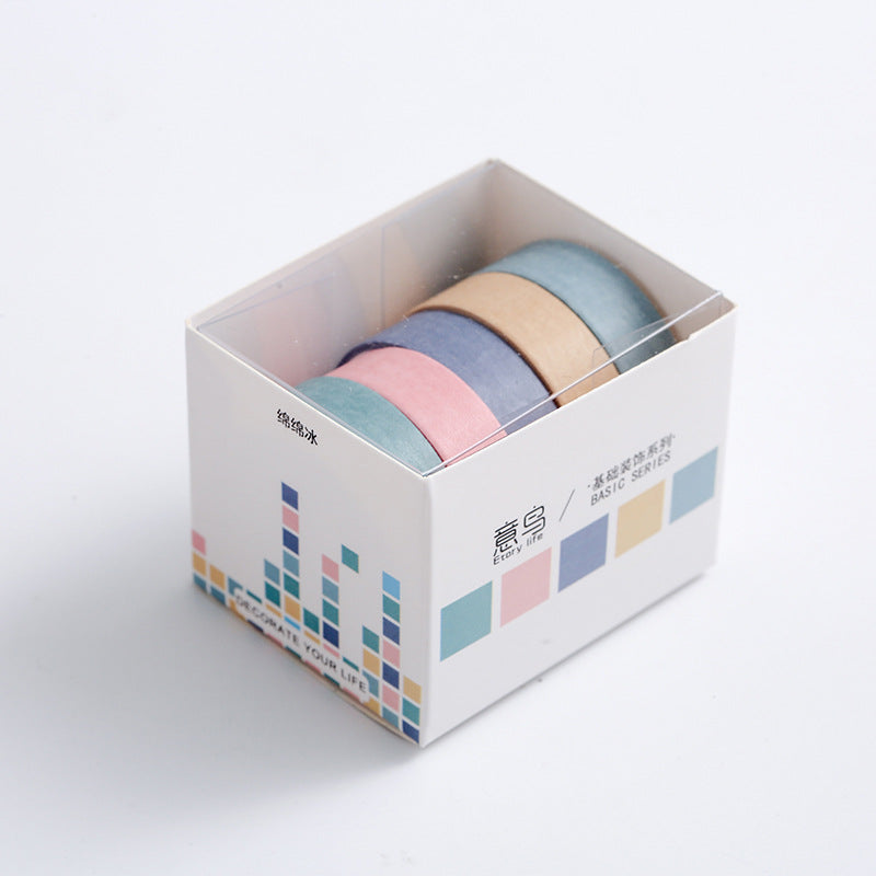 Geometric Washi Tape Set, 5 Rolls